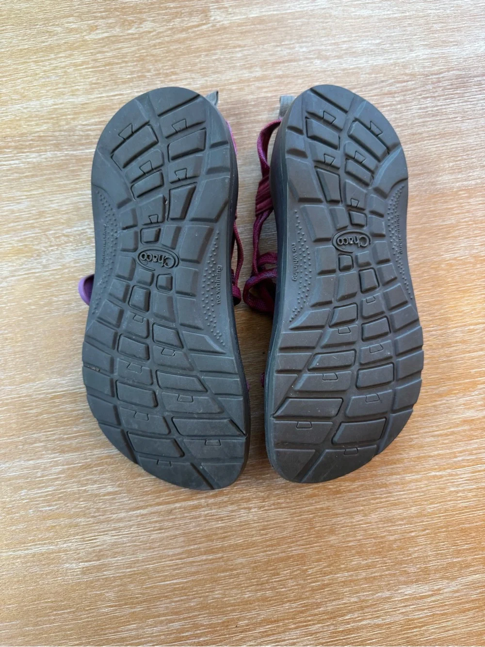 Chaco Pink and Black Strappy Sandals